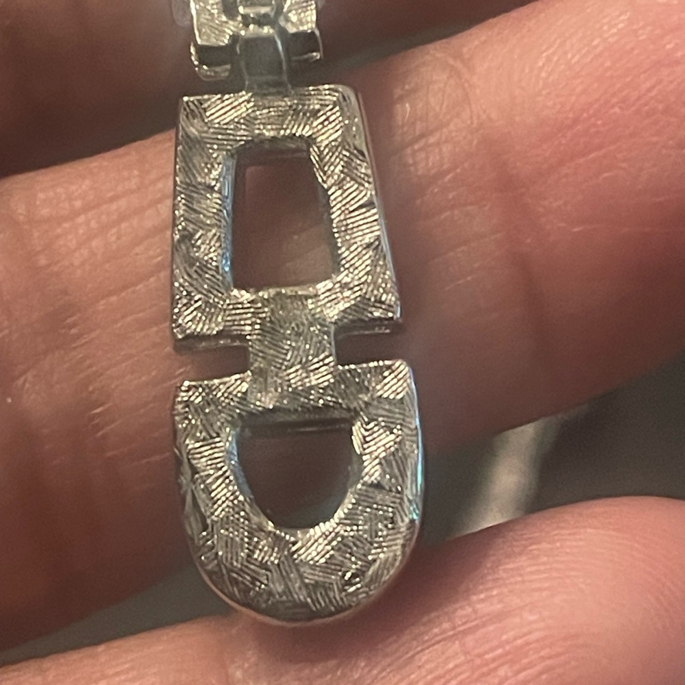 Givenchy Silver Tone Geometric Drop Earrings - image 7